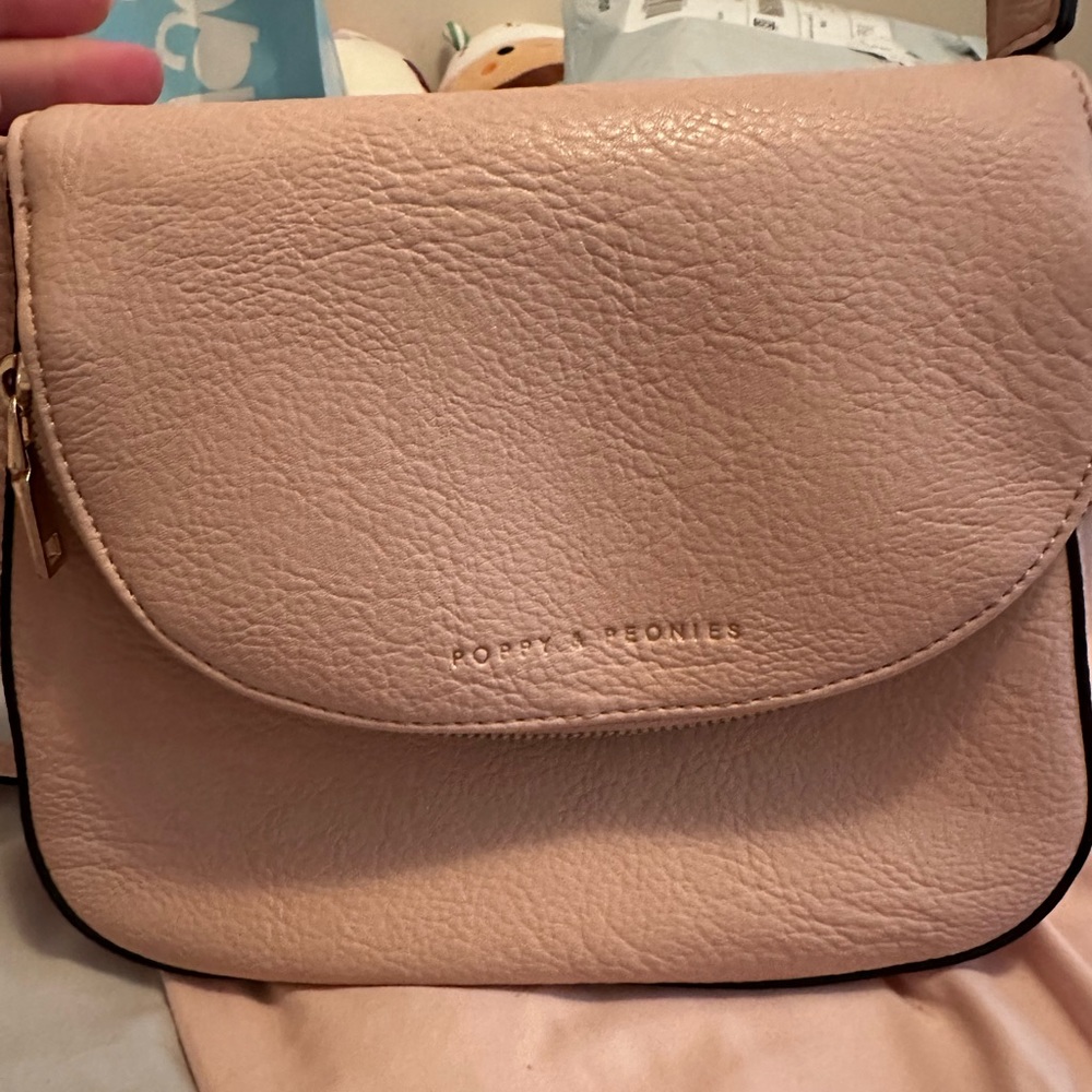 Poppy and Peonies crossbody bag